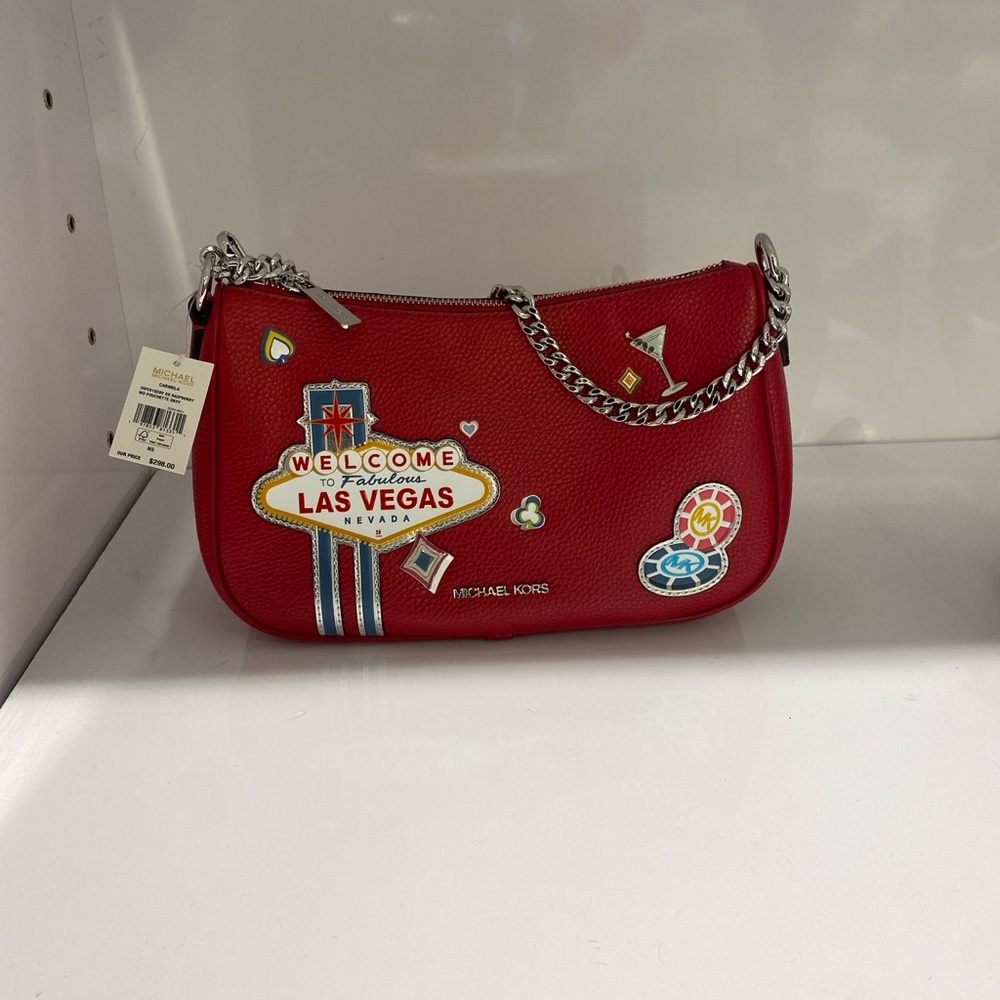 Michael Kors Red Las Vegas Clutch